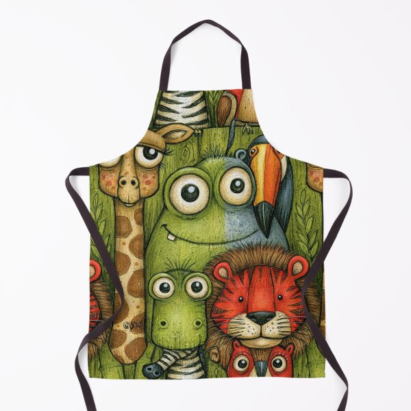 Item preview, Stacked Animal Friends Safari Pattern Art designed and sold by Piotrek0001.