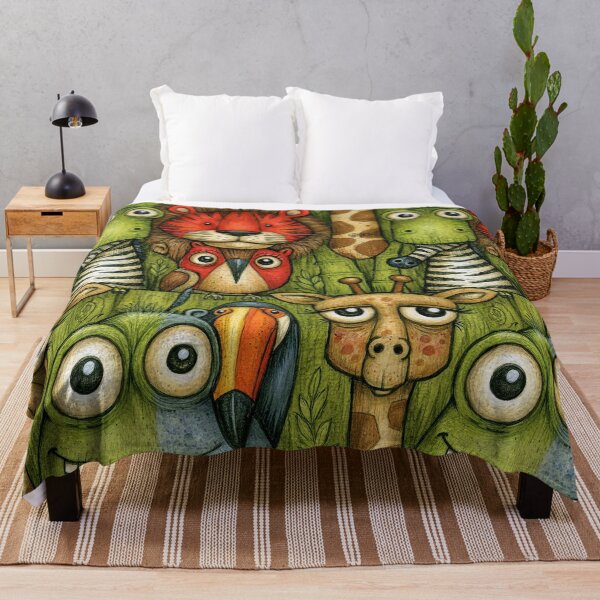 Item preview, Stacked Animal Friends Safari Pattern Art designed and sold by Piotrek0001.