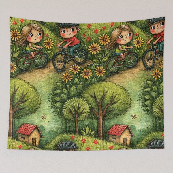 Item preview, Cycling Through the Enchanted Forest Art designed and sold by Piotrek0001.