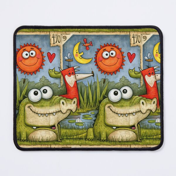 Item preview, Friendly Fox and Alligator Forest Tale designed and sold by Piotrek0001.