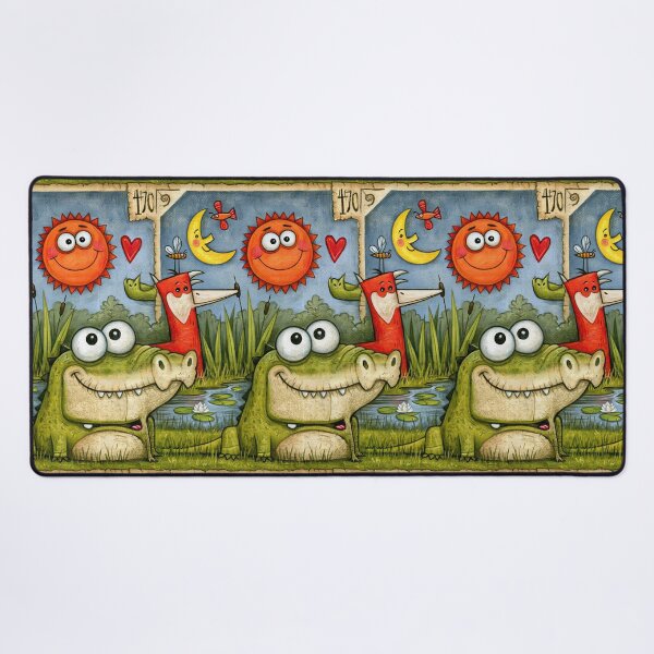 Item preview, Friendly Fox and Alligator Forest Tale designed and sold by Piotrek0001.