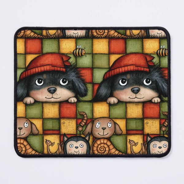 Item preview, Playful Pets and Snail Checkered Mosaic designed and sold by Piotrek0001.