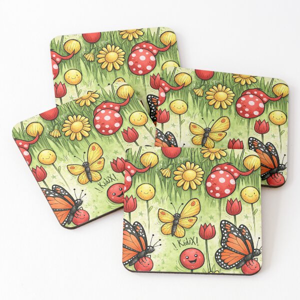 Item preview, Butterfly Bloom Whimsical Nature Art designed and sold by Piotrek0001.
