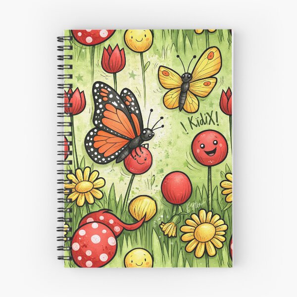 Item preview, Butterfly Bloom Whimsical Nature Art designed and sold by Piotrek0001.
