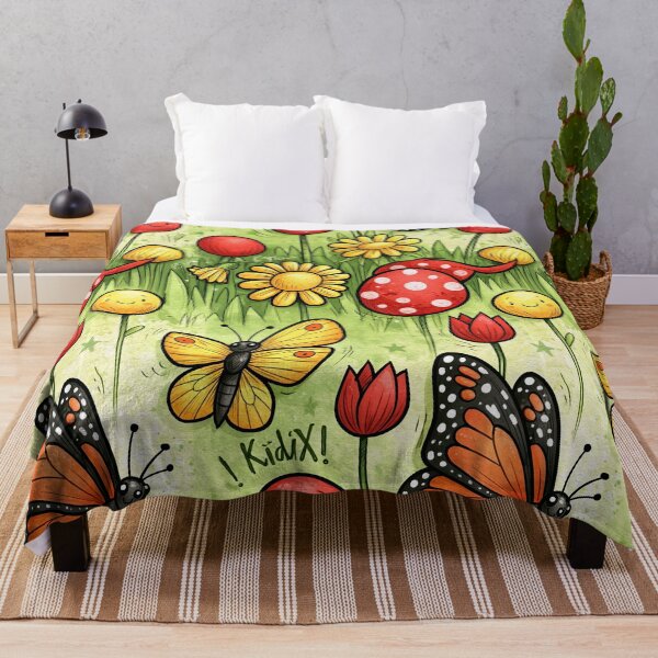 Item preview, Butterfly Bloom Whimsical Nature Art designed and sold by Piotrek0001.