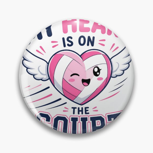 Item preview, My Heart Is On The Court Volleyball T-Shirt  designed and sold by redblink store.