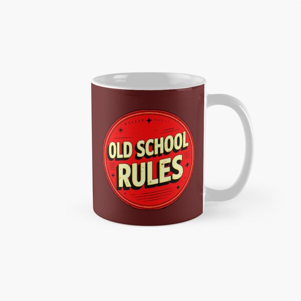 Item preview, Old School Rules | Vintage Retro Badge designed and sold by AstronautMerch.