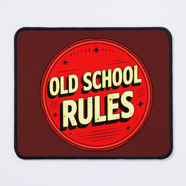 Item preview, Old School Rules | Vintage Retro Badge designed and sold by AstronautMerch.