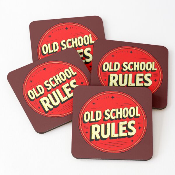 Item preview, Old School Rules | Vintage Retro Badge designed and sold by AstronautMerch.