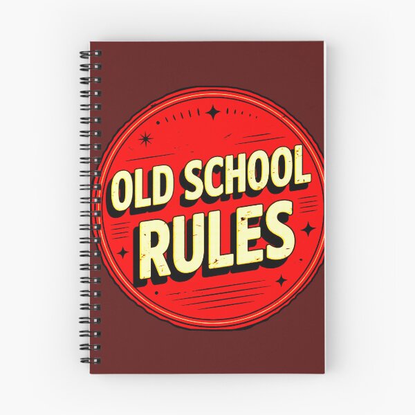 Item preview, Old School Rules | Vintage Retro Badge designed and sold by AstronautMerch.