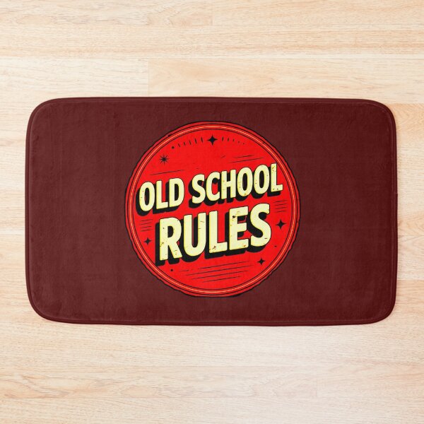 Item preview, Old School Rules | Vintage Retro Badge designed and sold by AstronautMerch.