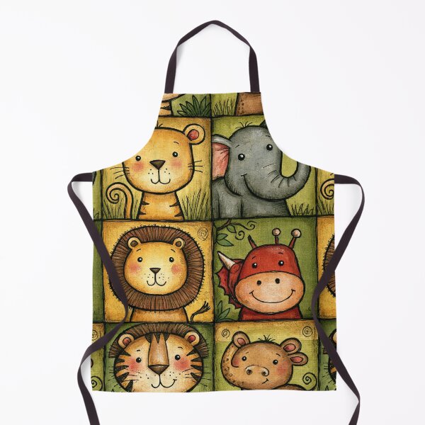 Item preview, Square Animal Portraits Wildlife Grid Art designed and sold by Piotrek0001.