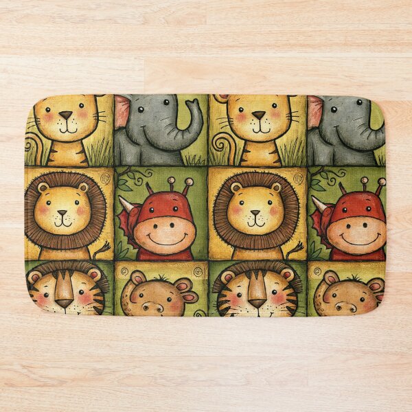 Item preview, Square Animal Portraits Wildlife Grid Art designed and sold by Piotrek0001.