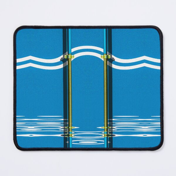 Item preview, exterior pipes and twin white line in curve and beach wave ripples designed and sold by mister-john.
