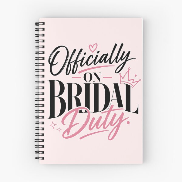 Item preview, Officially on Bridal Duty – Funny Bride to Be & Maid of Honor Wedding Design designed and sold by TheStephanieRome.