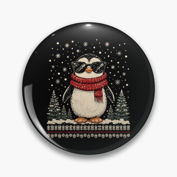 Item preview, Cool Retro Penguin Winter Snowflake Holiday designed and sold by Moizento.