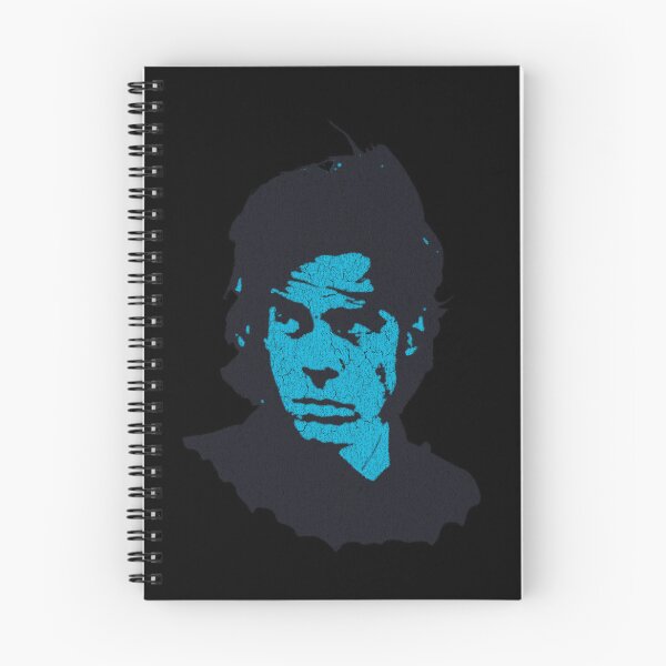 Item preview, Nick Cave Post Punk Gothic Noir Cyan Distressed Halftone Portrait designed and sold by surmind.