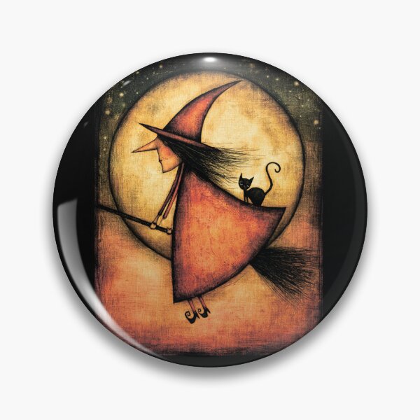 Item preview, Witch on a broomstick. Halloween. designed and sold by MagelliShop.