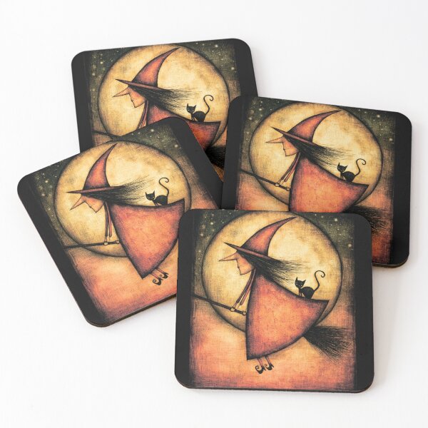 Item preview, Witch on a broomstick. Halloween. designed and sold by MagelliShop.