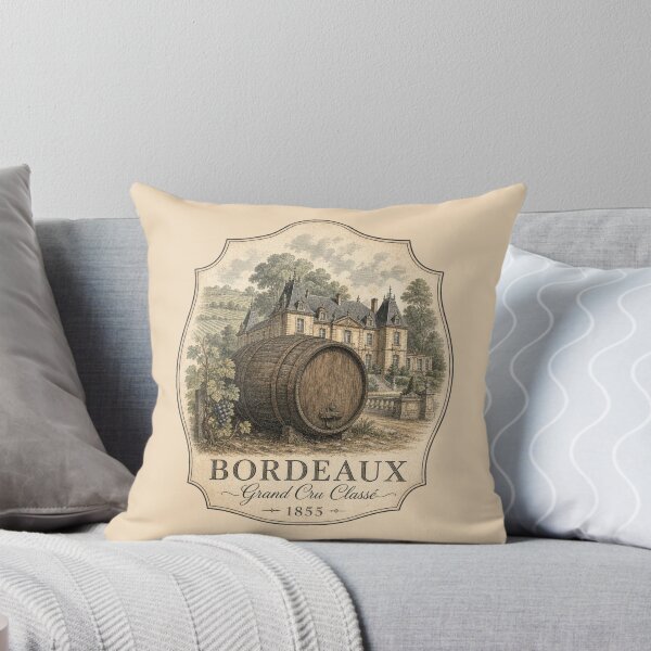 Item preview, The Bordeaux 1855 Engraving | Premium Wine Heritage Emblem designed and sold by FadedFrequency.