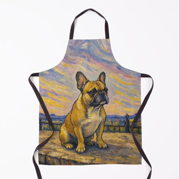 Item preview, French Bulldog Van Gogh style designed and sold by peppa black.