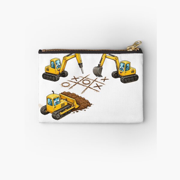 Item preview, Funny Excavator Tic Tac Toe Cartoon For kids designed and sold by waikibi ⭐⭐⭐⭐⭐.