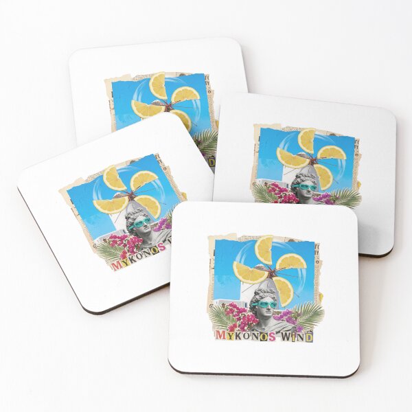 Item preview, Mykonos Greek Islands Summer Vacation Art (T-Shirt, Poster & Sticker) designed and sold by OzzFrequency.