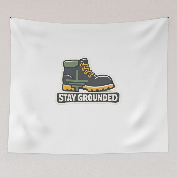 Item preview, Stay Grounded Electrician Minimal Workwear Design designed and sold by Naviora.