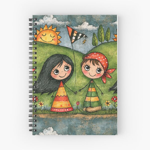Item preview, Green Hills and Happy Children Landscape designed and sold by Piotrek0001.