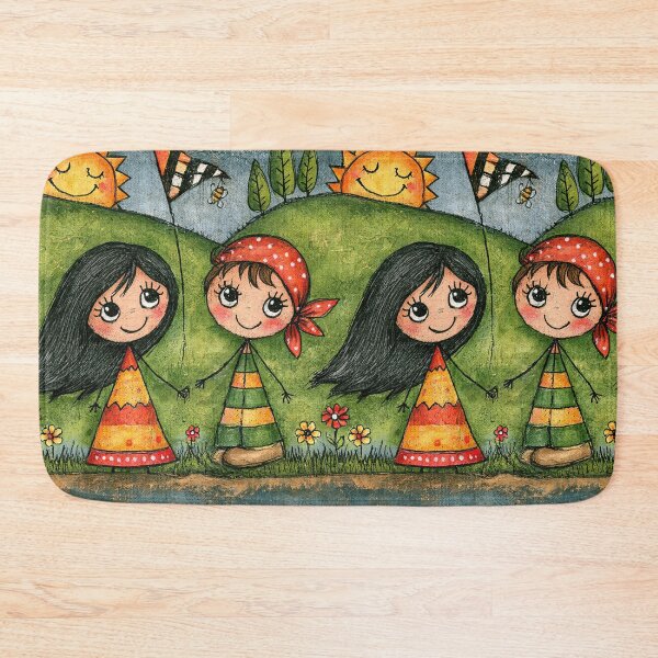 Item preview, Green Hills and Happy Children Landscape designed and sold by Piotrek0001.