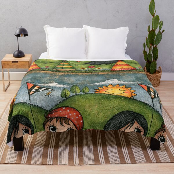 Item preview, Green Hills and Happy Children Landscape designed and sold by Piotrek0001.