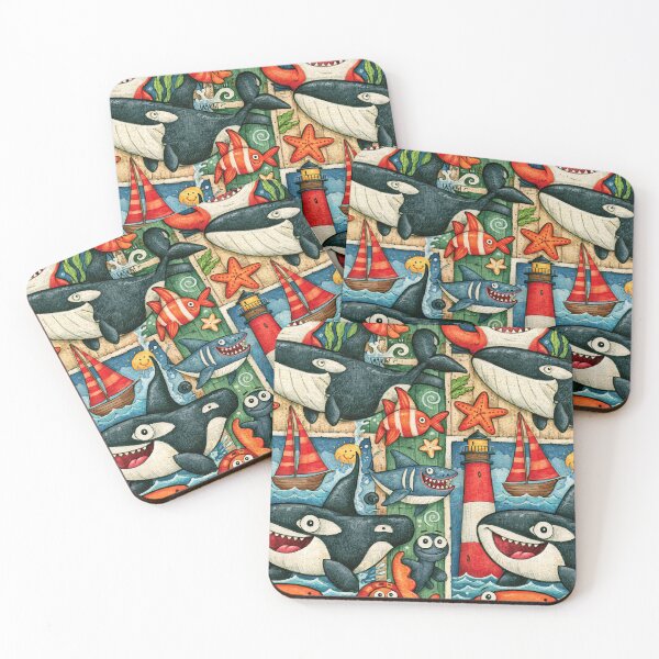 Item preview, Ocean Adventure Whale and Lighthouse Art designed and sold by Piotrek0001.