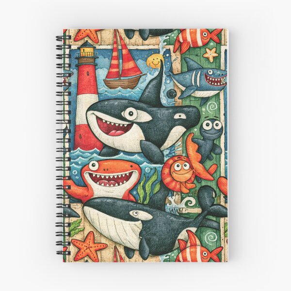 Item preview, Ocean Adventure Whale and Lighthouse Art designed and sold by Piotrek0001.