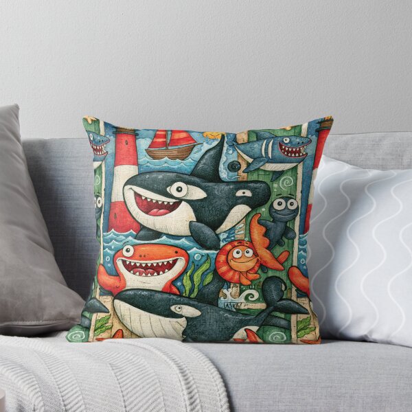 Item preview, Ocean Adventure Whale and Lighthouse Art designed and sold by Piotrek0001.