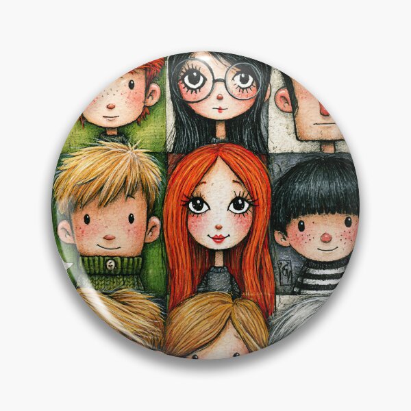 Item preview, Diverse Children Portrait Grid Art Poster designed and sold by Piotrek0001.