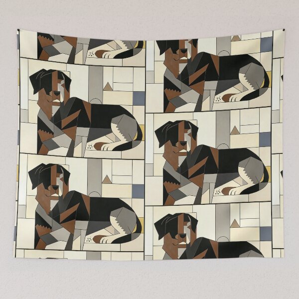 Item preview, cubist animal artwork designed and sold by forget45studio.