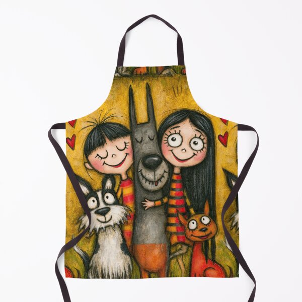 Item preview, Best Friends Girl and Pet Portrait Art designed and sold by Piotrek0001.