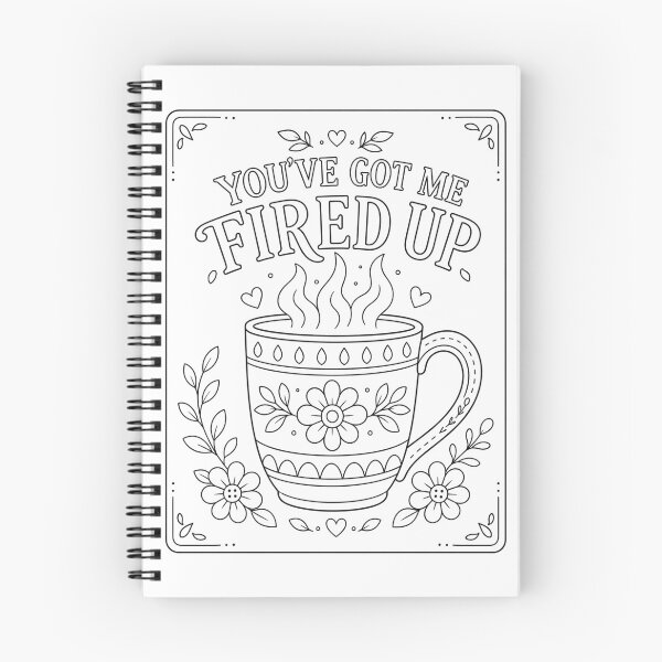 Item preview, You've Got Me Fired Up Pottery Mug designed and sold by SamanthaLPottery.