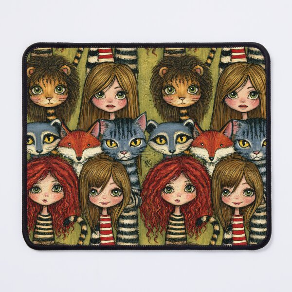 Item preview, Wild and Tame Cat Friends Illustration designed and sold by Piotrek0001.