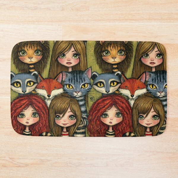 Item preview, Wild and Tame Cat Friends Illustration designed and sold by Piotrek0001.