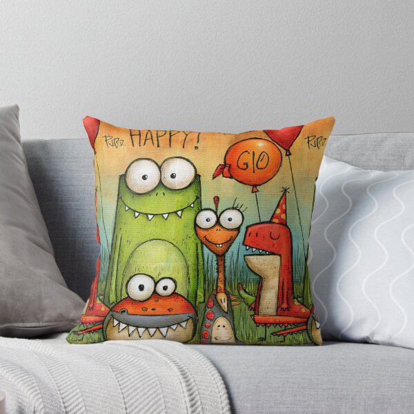 Item preview, Happy Dinosaur Celebration Party Art designed and sold by Piotrek0001.
