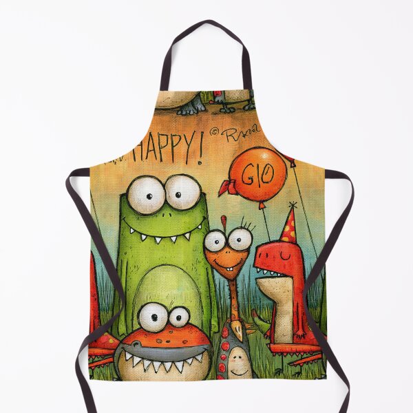 Item preview, Happy Dinosaur Celebration Party Art designed and sold by Piotrek0001.