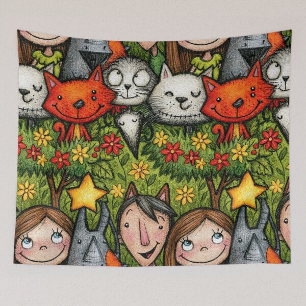 Item preview, Peeking Through Leaves Garden Portraits designed and sold by Piotrek0001.