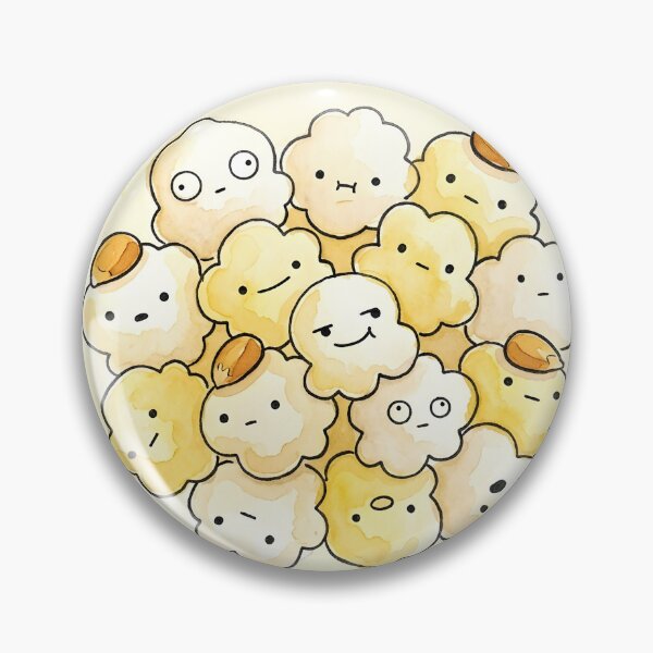 Item preview, Cute Popcorn Kernels Pile Kawaii Movie Snack Illustration designed and sold by DuckOddity.