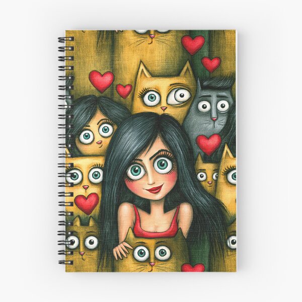 Item preview, Mysterious Cat Eyes and Hearts Garden Art designed and sold by Piotrek0001.
