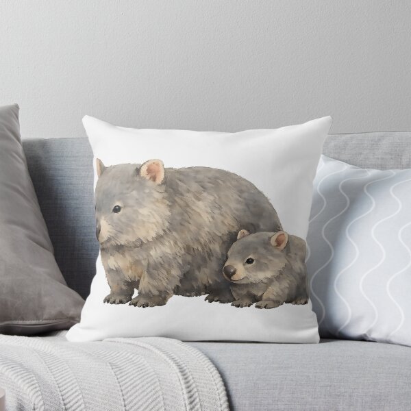 Item preview, Wombat and Joey: Watercolour Illustration designed and sold by Jaruart.