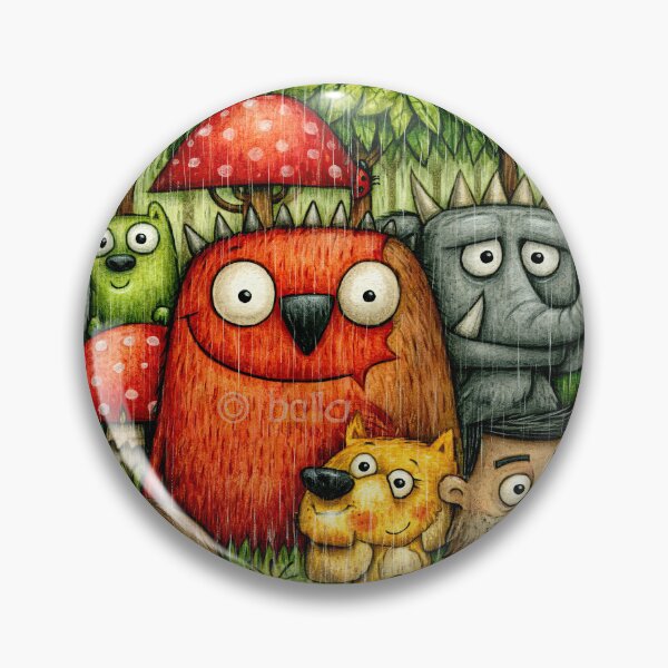 Item preview, Forest Bear and Friends Wildlife Art Art designed and sold by Piotrek0001.