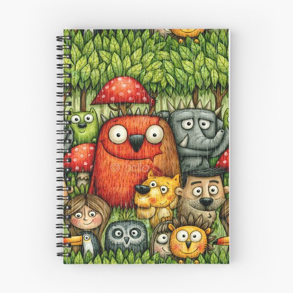 Item preview, Forest Bear and Friends Wildlife Art Art designed and sold by Piotrek0001.