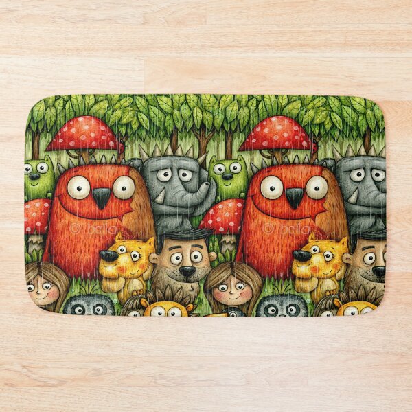 Item preview, Forest Bear and Friends Wildlife Art Art designed and sold by Piotrek0001.