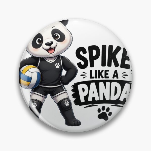 Item preview, Spike Like A Panda Volleyball T-Shirt designed and sold by redblink store.
